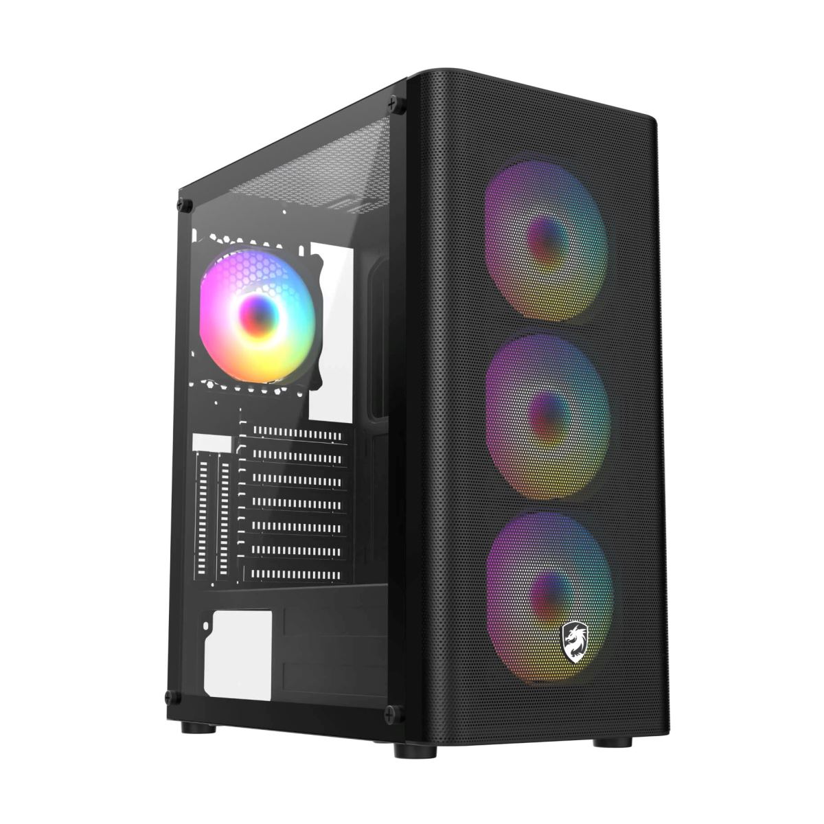 Vỏ Case VITRA SAPHIRA AX15 BLACK KÈM 3FAN RGB