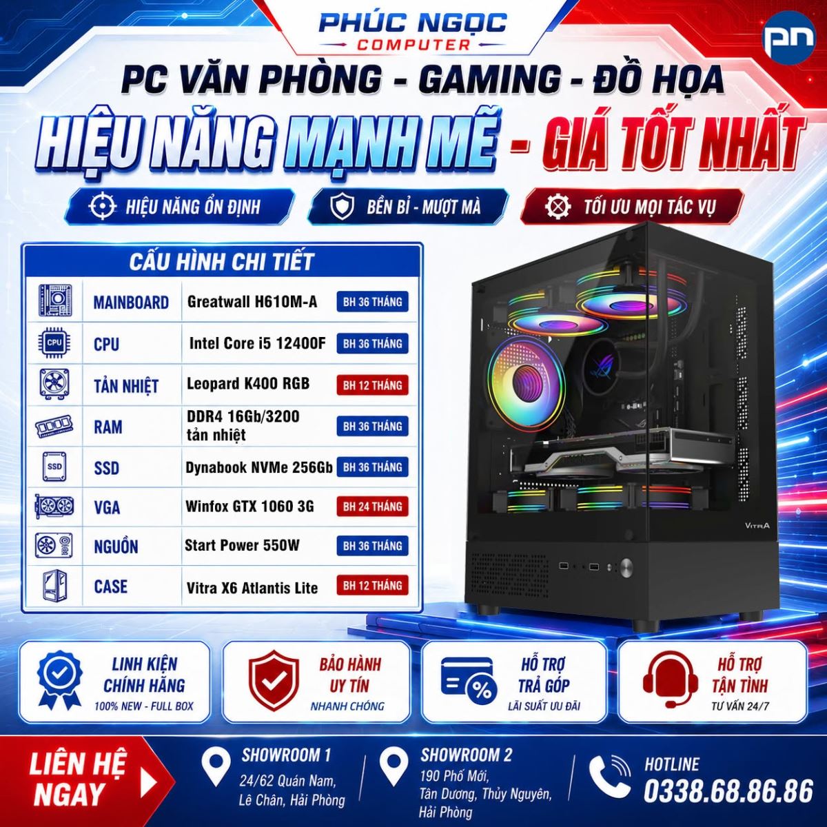Cấu Hình PC Văn Phòng - Gaming Giá Rẻ