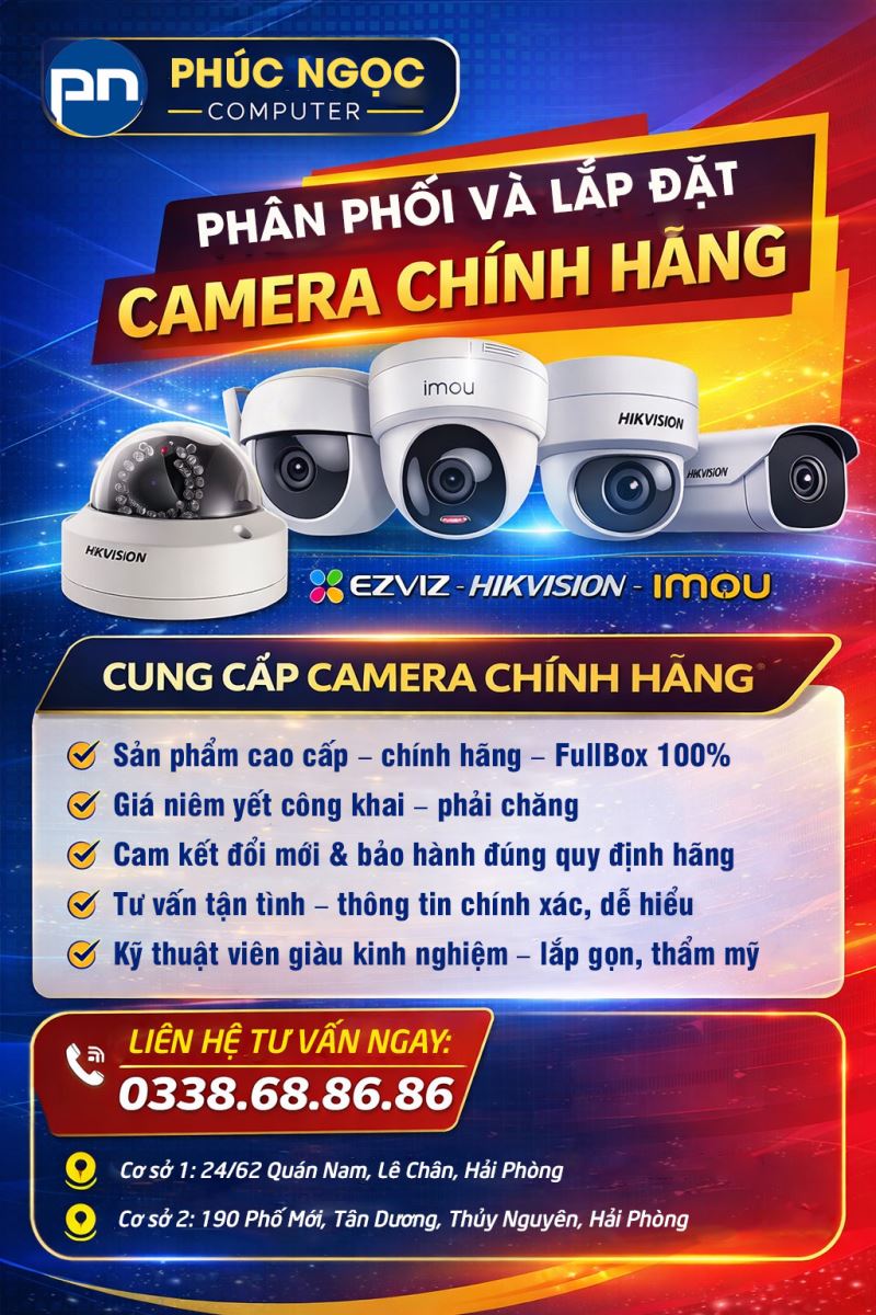 LẮP ĐẶT CAMERA TẬN NƠI TẠI HẢI PHÒNG – GIẢI PHÁP AN NINH TOÀN DIỆN - Ảnh 1