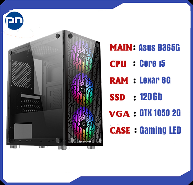 PC Gaming và Tream (Asus B365G/ Intel Core i5/RAM 8G/GTX 750Ti 2G) 