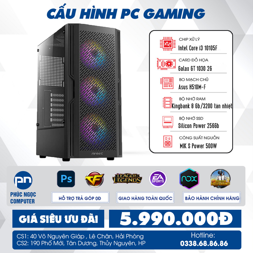 Cấu Hình PC Văn Phòng - Gaming Giá Rẻ