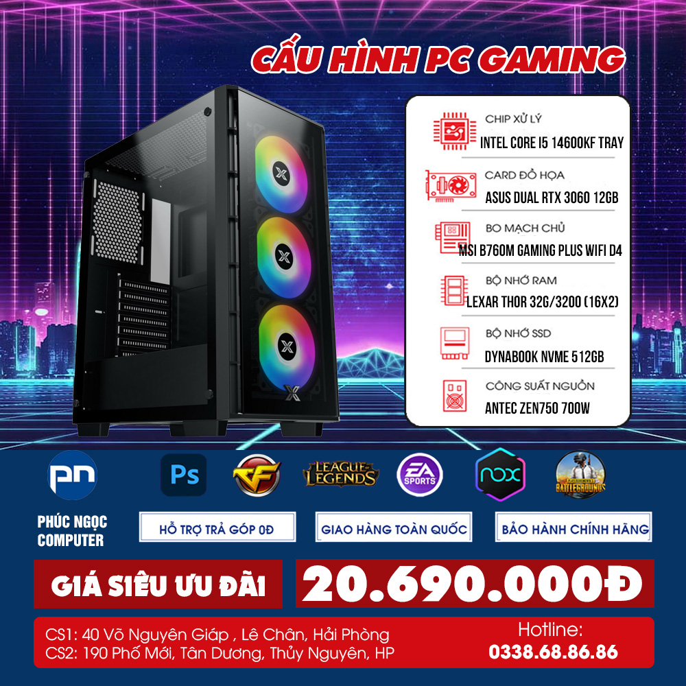 Cấu Hình PC Văn Phòng - Gaming Giá Rẻ