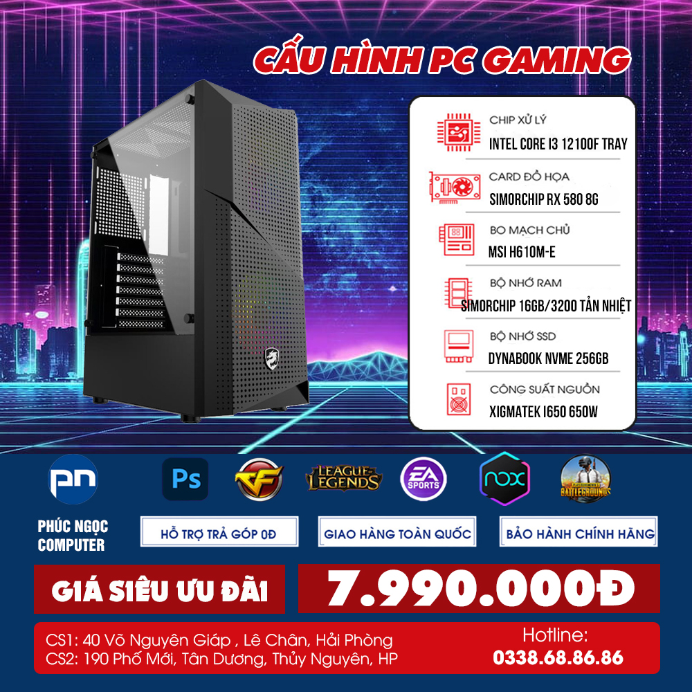 Cấu Hình PC Văn Phòng - Gaming Giá Rẻ