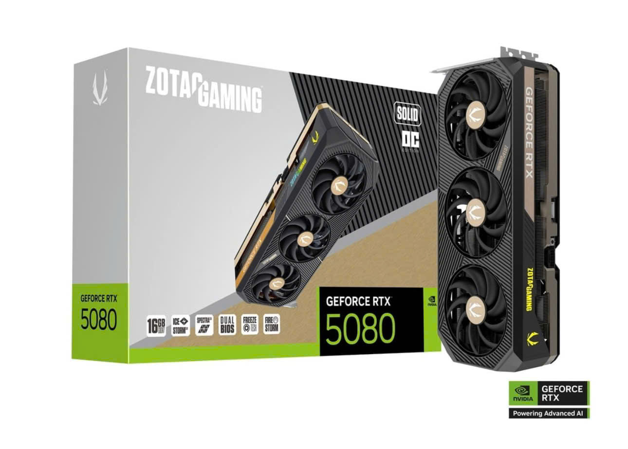 VGA ZOTAC GAMING GeForce RTX 5080 SOLID