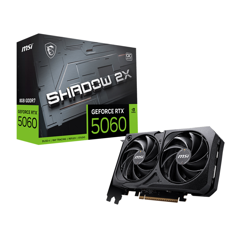 VGA MSI RTX 5060 8GB SHADOW 2X OC