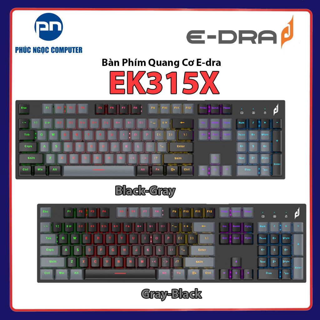 Bàn Phím Cơ Quang Gaming E-Dra EK315X